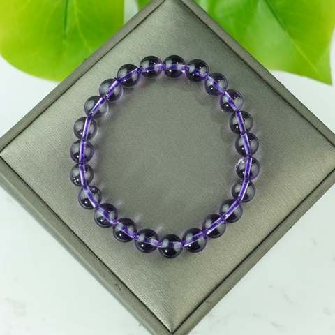 Vòng thạch anh tím 8mm chuẩn 7A