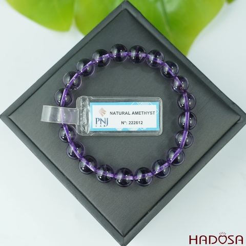 Vòng thạch anh tím 9mm chuẩn 7A