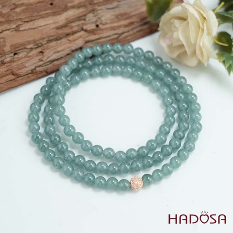 Chuỗi Ngọc Hòa Điền (Lam Ngọc) 6mm