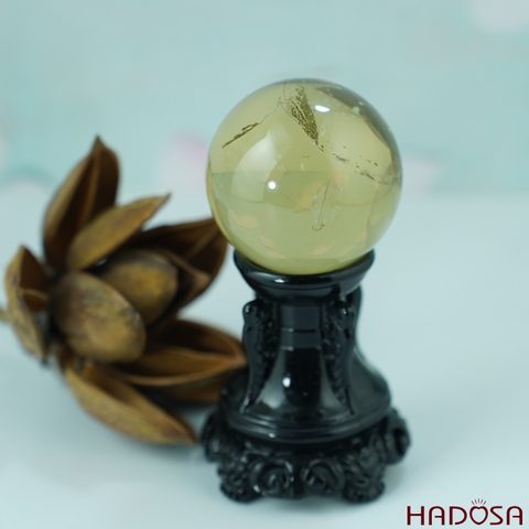 Cầu thạch anh vàng 4cm 130gr