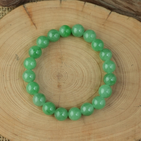 Vòng chuỗi Ngọc Cẩm Thạch xanh ngọc 8mm