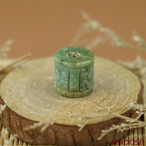 Lu thống Cẩm Thạch chạm kim tiền 15*15