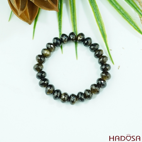 Vòng đá Sapphire mài giác 9mm cao cấp