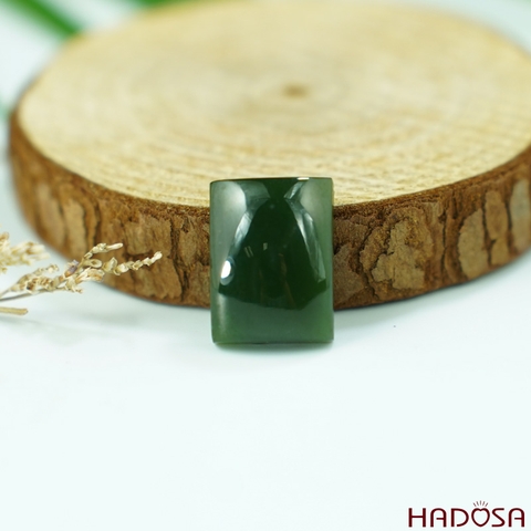 Mặt Ngọc Bích chữ nhật 12*15mm cao cấp