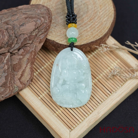 Mặt Ngọc Cẩm Thạch A Phổ Hiền Bồ Tát (Thìn, Tỵ) 38mm