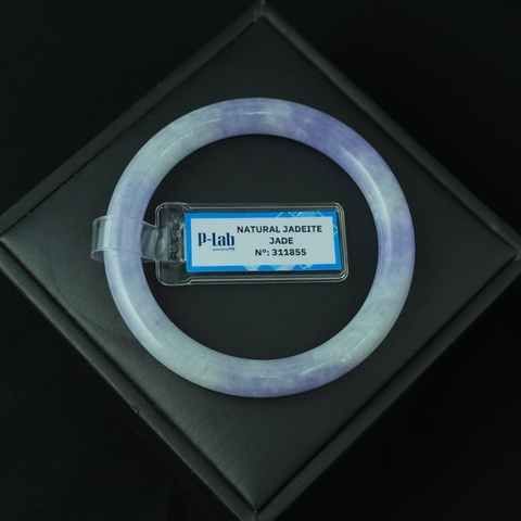 Vòng Cẩm Thạch Tím Tử La Lan bản tròn ni 55