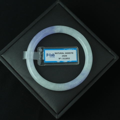 Vòng Cẩm Thạch Tím Tử La Lan bản tròn ni 52