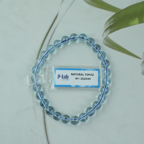 Vòng Topaz xanh 06mm 6A