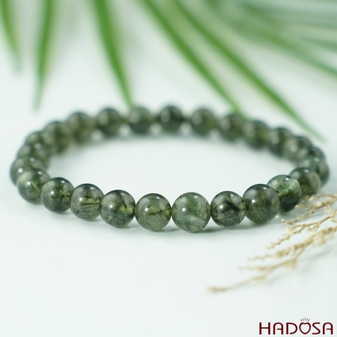 Thạch anh tóc xanh 7mm chuẩn 4A