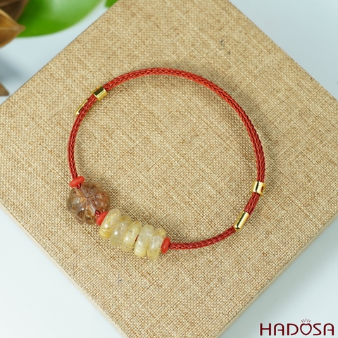 Vòng ngũ điếu tóc vàng cỏ 4 lá