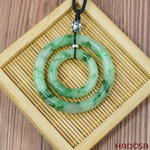 Mặt đồng điếu đôi xanh vân lý 47mm