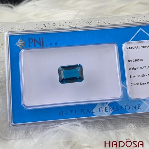 Topaz London chữ nhật 10*14mm