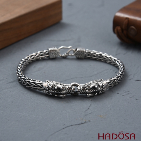 Lắc tay bạc Thái hình rồng