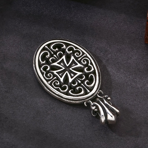 Mặt dây chuyền bạc nam Chrome Heart