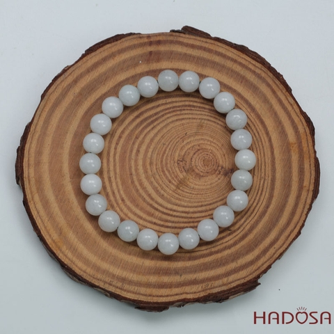 Vòng chuỗi Ngọc Cẩm Thạch Jade A Nếp Ngọc 12mm