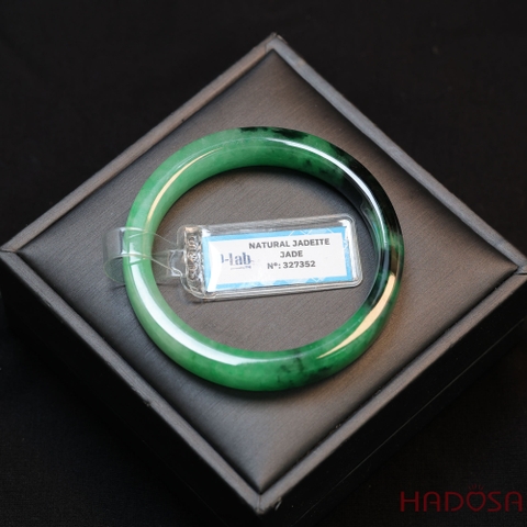 Vòng Ngọc Cẩm Thạch bản vuông xanh tươi ni 51