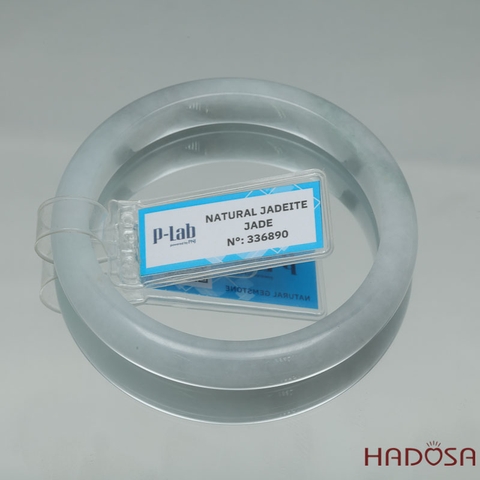 Ngọc Jadeite Type A Cẩm Thạch Nếp Phớt Xanh Ni 52
