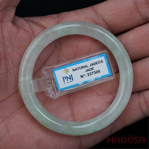 Vòng Ngọc Cẩm Thạch bản tròn xanh trong ni 53