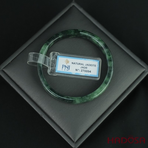 Vòng Ngọc Cẩm Thạch bản vuông xanh lý ni 50