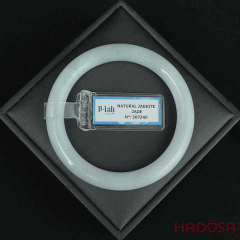 Vòng Cẩm Thạch A bạch ngọc điểm lí bản đũa ni 56