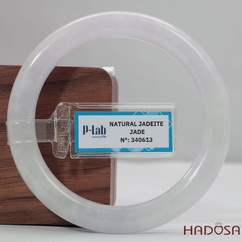 Vòng Cẩm Thạch Tím Tử La Lan Trong Ánh Xám Ni 57