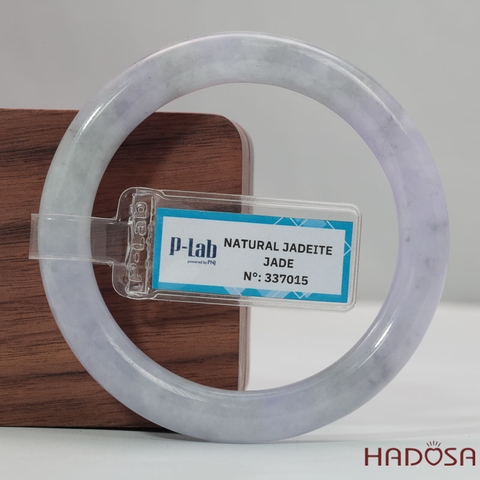 Vòng Ngọc Cẩm Thạch Tròn Xanh Trong Vân Lý Ni 53