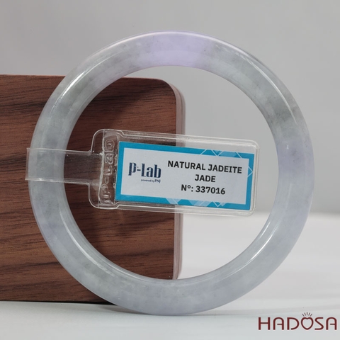 Vòng Tay Cẩm Thạch Tím Tím Tử La Lan ni Ánh Xám Ni 51