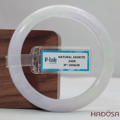 Vòng Ngọc Cẩm Thạch Tử La Lan Trong Ánh Xám Ni 56