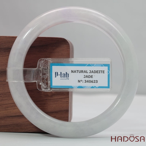 Vòng Ngọc Cẩm Thạch Tử La Lan Trong Ánh Xám Ni 56