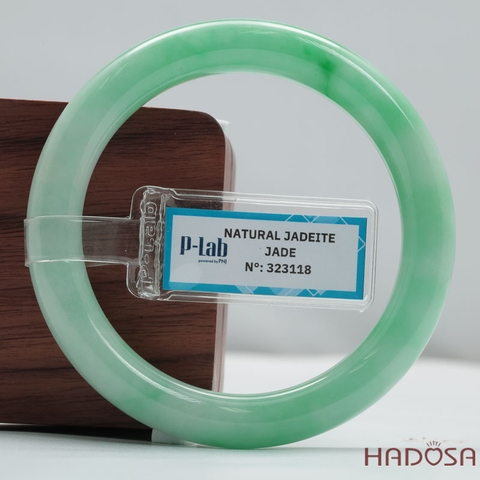 Vòng Cẩm Thạch Xanh Táo Vân Lý Ni 54