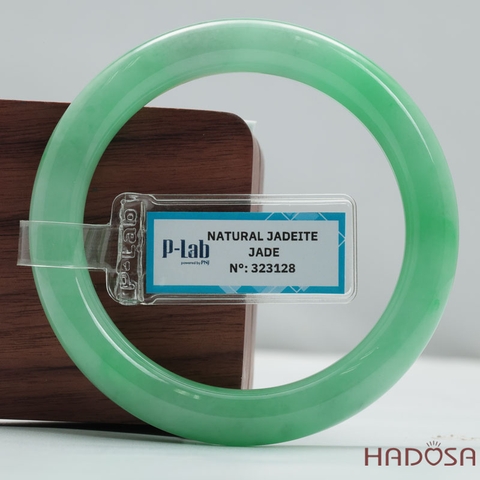 Vòng Cẩm Thạch Xanh Táo Vân Lý Ni 54