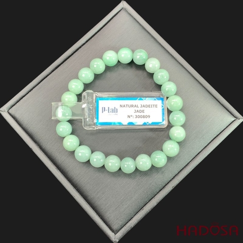 Vòng tay Ngọc Cẩm Thạch Jade A đậu chủng 8mm
