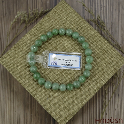 Vòng chuỗi Cẩm Thạch xanh đậu 8mm