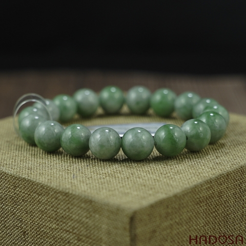 Vòng chuỗi Cẩm Thạch xanh đậu 10mm
