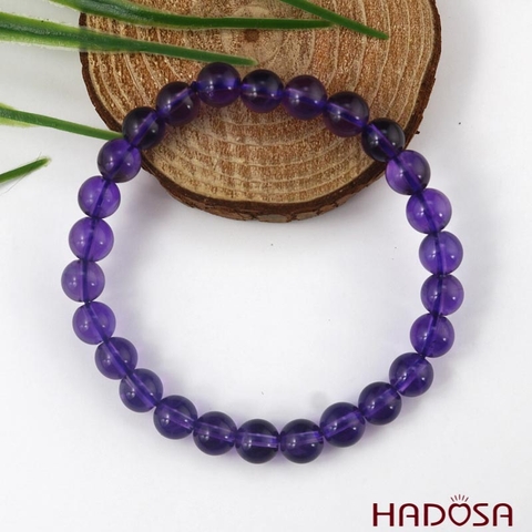 Vòng đá Thạch anh tím 7mm chuẩn 6A