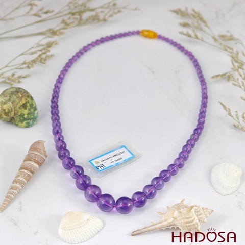 Vòng cổ Thạch anh tím chuẩn 6A