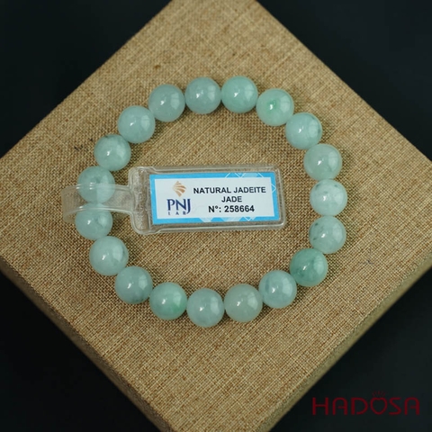 Vòng chuỗi Cẩm Thạch xanh trong 10mm