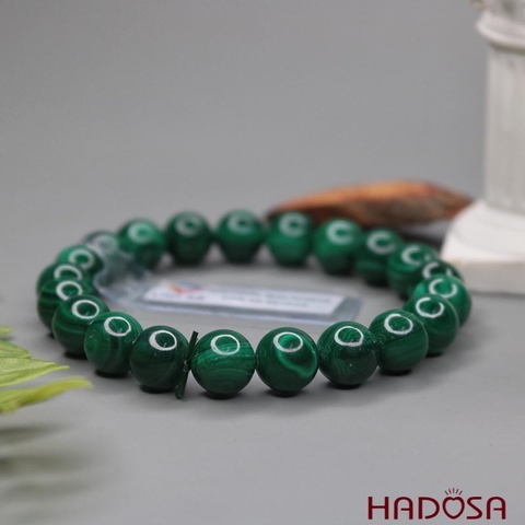 Vòng Đá Lông Công Malachite 10mm 5A