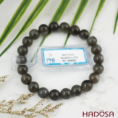 Vòng đá Oligoclase 8mm chuẩn 6A