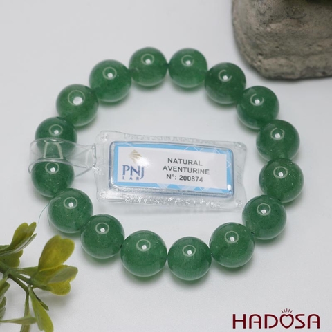 Vòng đá Thạch anh dâu tây xanh 12mm chuẩn 6A