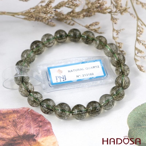 Vòng Thạch anh Tóc xanh 09mm 5A