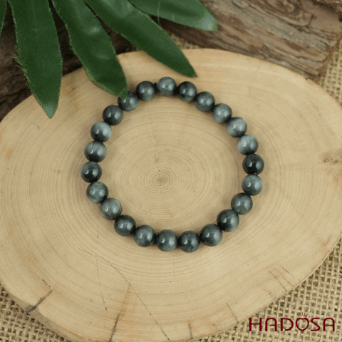 Vòng đá mắt chim Ưng xám 8mm 6A