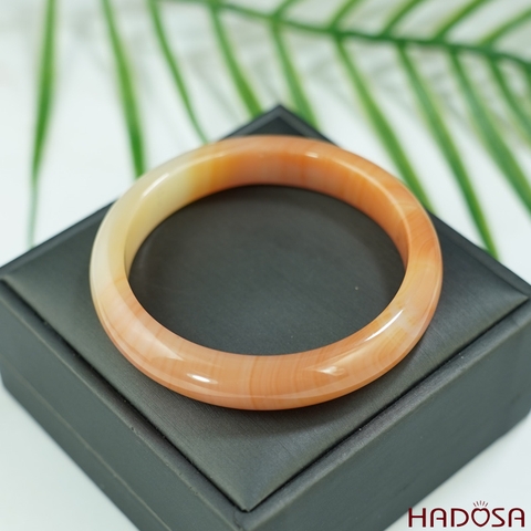 Vòng kiềng Mã Não cam đỏ 59mm
