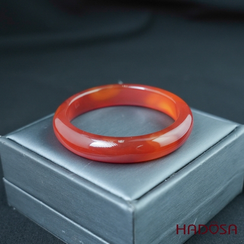 Vòng kiềng mã não đỏ cam ni 54