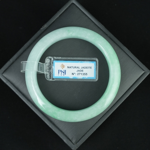 Vòng kiềng Ngọc Cẩm Thạch lá hẹ vân lí ni 57