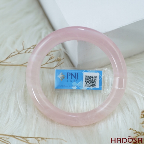 Vòng kiềng Thạch Anh Hồng tròn ni 51mm