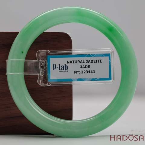 Vòng Cẩm Thạch Xanh Táo Vân Lý Ni 52