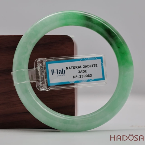 Vòng Đá Cẩm Thạch Xanh Táo Vân Lý Ni 53