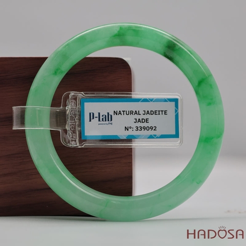 Vòng Cẩm Thạch Xanh Táo Vân Lý Ni 52