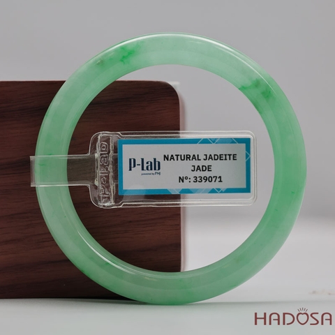 Vòng Đá Cẩm Thạch Xanh Táo Vân Lý Ni 51